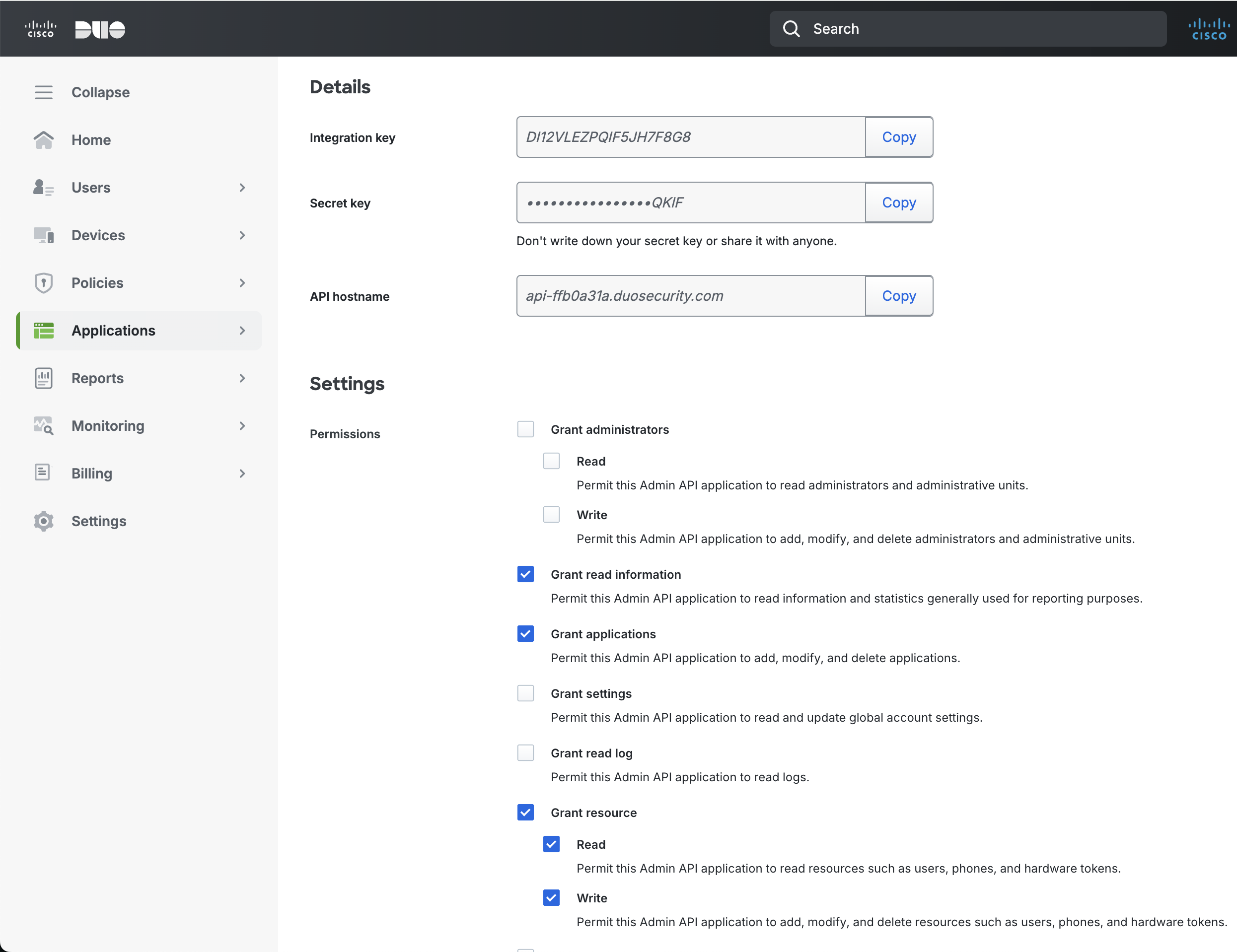 Duo Admin API