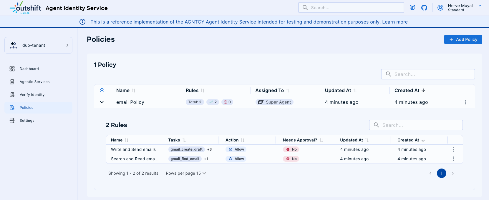 View Policy Details
